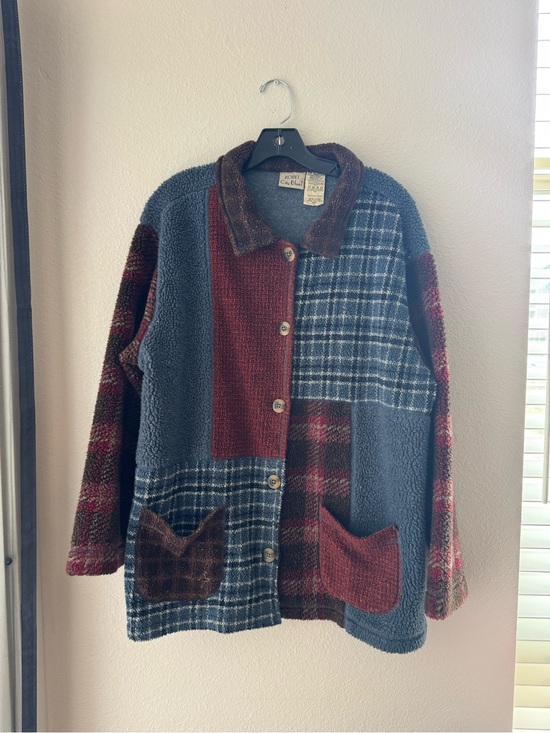 Koret Jackets & Blazers - Fall Cottagecore Vintage Koret Patchwork Teddy Jacket Large